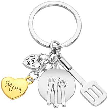 Keychain for Mom - I Love You Mom Key Chain, Key Rings for Mother's Day and Mom Birthday Gifts by LEJHOME