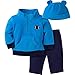 Gerber Baby Boys' 3-Piece Top, Pant and Cap Set, Football Blue 18 Months
