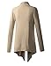 ALL FOR YOU Women's Soft Drape Cardigan Long Sleeve Stone XXX-Large