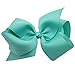 XIMA 25pcs 5inch Grosgrain Hair Bows with Clip for Children Hair Accessories (with clip mixcolors)