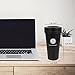 Coffee Travel Mug, Yeslike 17oz Stainless Steel Vacuum Insulated Tumbler with Lid, Coffee Cup Flask for Hot & Cold Drinks (Black) (Black 1)