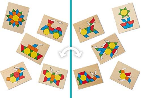 melissa and doug pattern blocks and boards classic toy