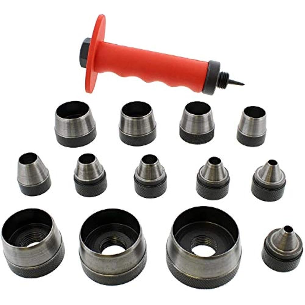 13 Sharp Hollow Punch Tool Set Leather Kit Gasket Hole eBay