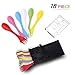 18 Pack Sporks - Spoon, Durable & BPA Free Tritan Sporks, Spoon Fork & Knife Combo Utensils with Portable Strong Waterproof Bag and Stainless Multifunctional Bottle Opener for Camping Outdoor, 6 Color
