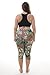 ZERDOCEAN Women's Plus Size Lightweight Printed Capri Leggings style-025 2X