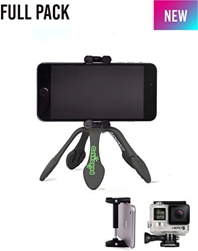 The New Gekkopod With GoPro Adapter And Cellphone Holder (Black)
