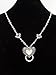 New Eyeglass/Id Badge Holder Necklace Lanyard with Ornate Heart Pendant