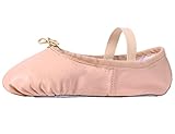 Mdnmd Girls' Leather Ballet Shoes