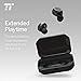 True Wireless Earbuds, TaoTronics Bluetooth 5.0 Headphones IPX7 Waterproof Built-in Mic with 3350mAh Charging Case for 1 Week Extended Playtime
