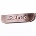 LROEZR 75 Anniversary 3D Font Grill Keychain Chain Key Ring for Jeep Driver Enthusiast Automotive Laser Cut Metal Emblem Keyring Red Bronze(1941-2016)