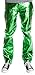 Ragstock Men's Metallic Shiny Jeans, Green-34