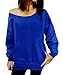 Dutebare Women Off Shoulder Sweatshirt Slouchy Shirt Long Sleeve Pullover Tops