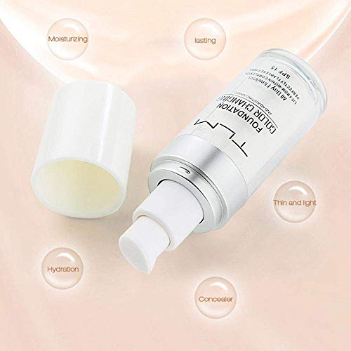 BestLand TLM Colour Changing Foundation - Flawless Coverage, Lightweight Formula, Adapts to Skin Tone, Hides Wrinkles & Lines, Hydrating & Long-Lasting, BB Cream Makeup Base Concealer Cover