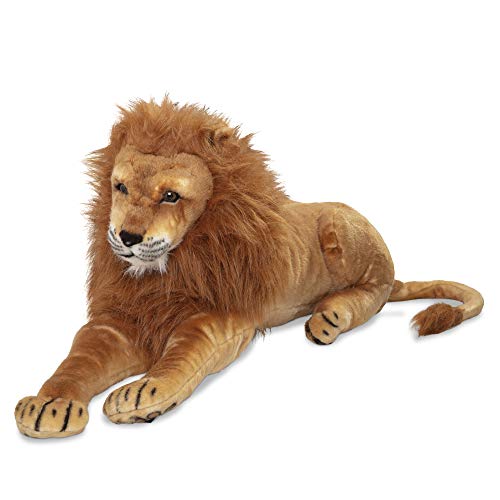 Melissa Doug Giant Lion Lifelike Stuffed Animal (Over feet