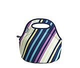 Built NY 5177601 Gourmet Getaway Mini Lightweight Insulated Neoprene Lunch Tote Bag, Montauk Stripes