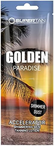 Supertan Golden Paradise Accelerator 10x15ml Tanning Bed Sun Lotion Moisturizer