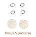 Replacement Parts for Medela Harmony Manual Pump; 4 O-Rings, 2 Membranes by Maymom