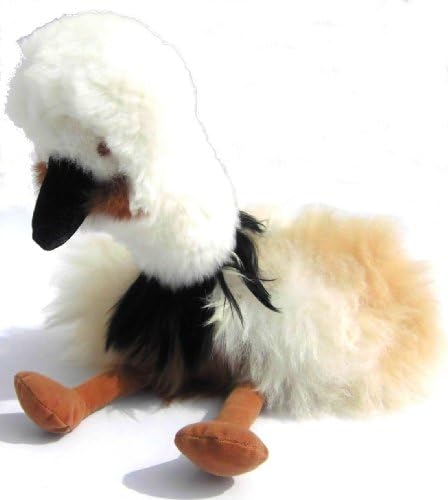 Alpakaandmore Baby Alpaca Fur Bird Toy Hand Made 11 Inch
