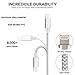 MFi Certified iPhone Charger, Lightning Cable, 5Pack (3/3/ 6/6/ 10FT) to Syncing Data and Nylon Braided Cord Charger Compatible with iPhone/XS/XR/X/8/8Plus/7/7Plus/6S/6Plus/Pad More(Silver&White)