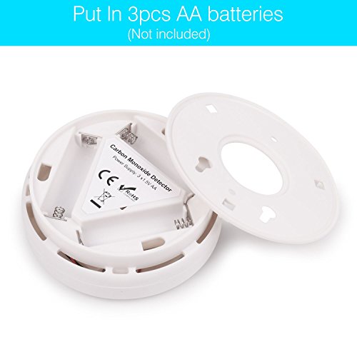 image for instecho Carbon Monoxide Gas Detection,CO Detector Alarm LCD Portable 