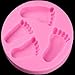 Silicone Baby Feet Fondant Mold Cake Mold Chocolate Mold Soap Mold Baking Tool