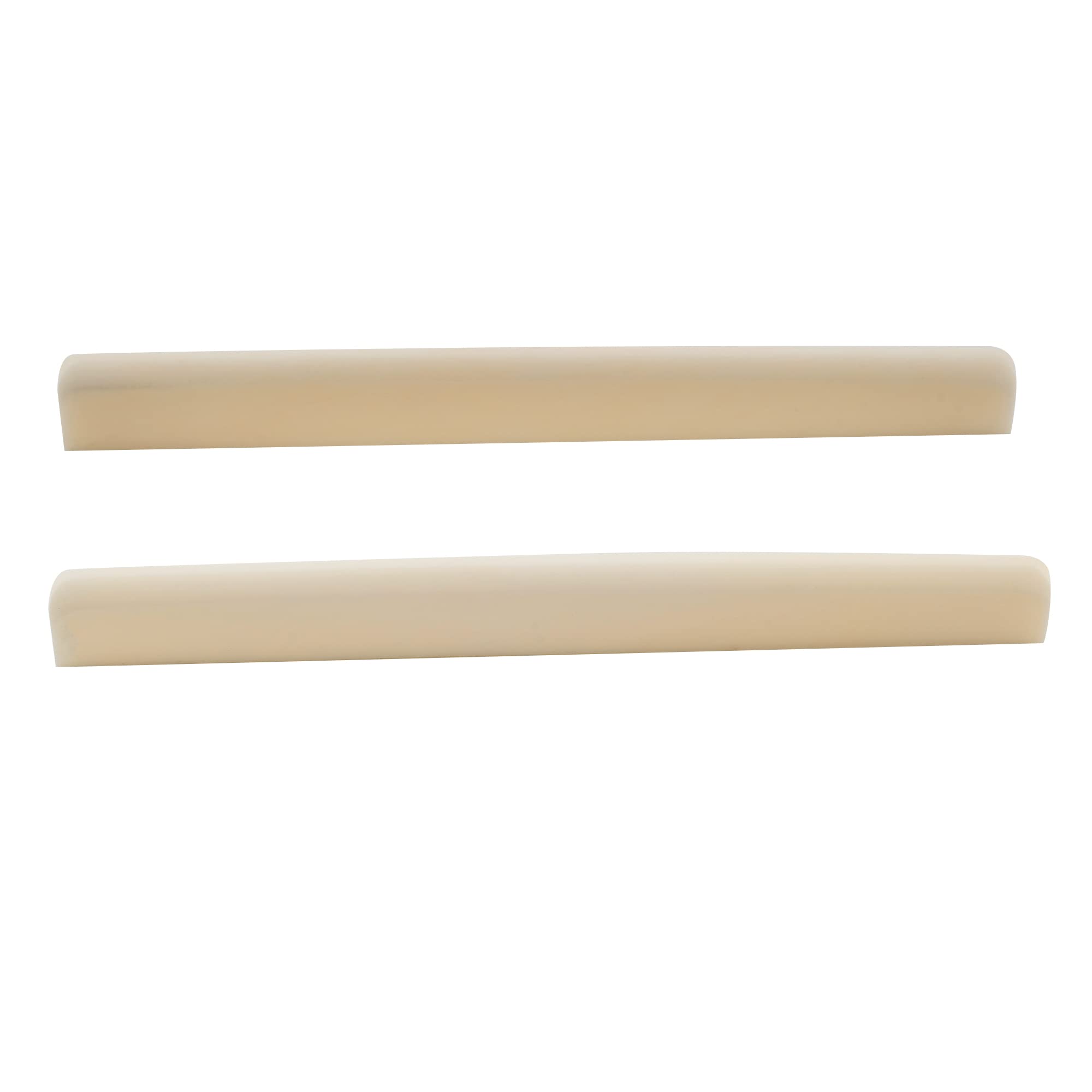 Musiclily 6 String Classical Guitar Bone Saddle,DJ-02 80x3x9/8mm (2 Pieces)