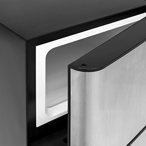 image for Best Choice Products 34in Double Door Stainless Steel Mini Refrigerato