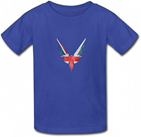 LCMFNF Logan British Flag Paul Tshirt Printed Cotton T-Shirts Tops Logo Original Boy Girl Tee Royal Blue