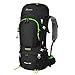 MOUNTAINTOP 50L/60L Hiking Backpack with Rain Cover (60L-Black)