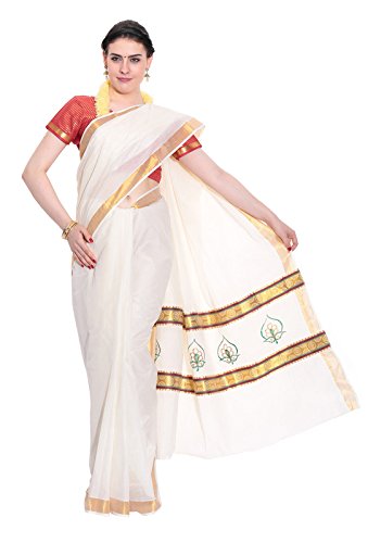 Kerala kasavu Cotton Saree with Blouse
