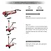 New Olym Kick Scooter for Kids 3 Wheels 4 Adjustable Height,One Second Folding Mini Skateboard with Handle Bars Great Gifts for Litter Boys Toddler &Girls 3-14 Years Red