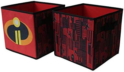 Idea Nuova The Incredibles Set of 2 Durable Storage Cubes with Handles
