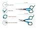 Ziweto Pets Premium Quality Grooming Scissors Set of 4 Pieces for Dogs and Cats with Rounded Tips (for Body, Face, Ear, Nose, Paw)