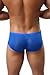 Louis Rouse Men's Solid Color Ice Silk Smooth Boxer-briefs classic man underweare Navy Blue