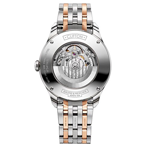 Baume-Mercier-Clifton-Herren-Armbanduhr-41mm-Schweizer-Automatik-10210