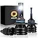 OXILAM [2019 Newest] 9006-LED-Headlight-Bulbs 10,000 Lumens Extremely Bright Mini Design HB4 All-in-One Conversion Kit 6000K White-2 Year Warranty (Pack of 2)
