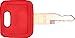 Ignition key for John Deere, Fiat, Case, New Holland, Hitachi, Part Number H800R