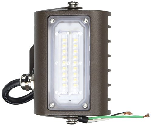 Morris 71531 15W 5000K LED Flat Panel Flood Light and Wall Pack with Bracket Mount, 1414 lm, 120-277V, Bronze