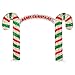 7 Ft Tall 3D Archway Magical Unique Large Candy Cane Arch Way Walk Thru North Pole Entrance Christmas Wonderland Yard Decoration