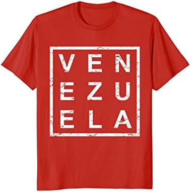 Mens Stylish Venezuela T-Shirt Small Red