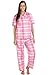 Del Rossa Women's Cotton Pajama Set, Woven Pjs with Pants