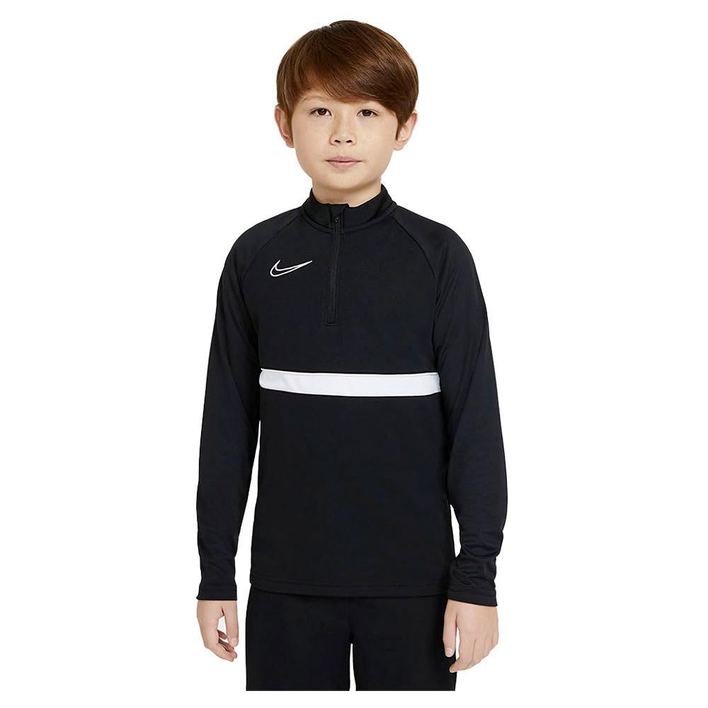 NIKE Unisex Kids Dry Academy 21 Dril Sweater, Black/White/White/White, One Size UK
