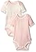 Burt's Bees Baby Unisex Baby Bodysuits, 2-Pack Organic Cotton Short & Long Sleeve One-Pieces, Cherry Blossom, 0-3 Months