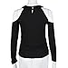 FAPIZI ♥ Women Blouse ♥ Sexy Fashion Long Sleeve Off Shoulder Women Top T Shirt Blouse (L, Black)