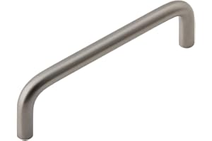 Silverline P5101/ P5102/ P5103 Solid Wire Pulls Ultra-Minimal Cabinet Handles for Cupboard Drawer Pulls (25, Satin Nickel, Centers 3-3/4" (96mm))