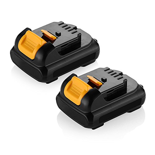 Powerextra 2 Pack 12V 2.5Ah Replacement Battery for Dewalt Lithium-Ion Battery Pack Dewalt DCB120 Dewalt DCB127 Dewalt 12 volt Lithium ion Battery