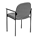 Flash Furniture Tiffany Comfort Gray Fabric Stackable Steel Side Reception Chair with Arms