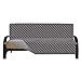 Easy-Going Futon Sofa Slipcover Reversible Armless, Furniture Protector Couch Cover Water Resistant Pets Kids Children Dog Cat (Gray/Light Gray)