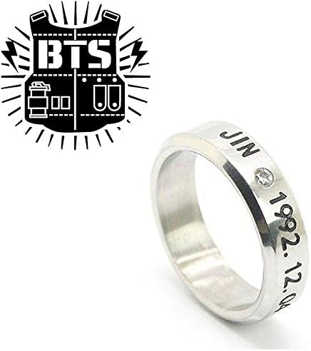 KPOP Bangtan Boys Ring Fan Goods BTS Titanium Rings Hot Gift (JIN)