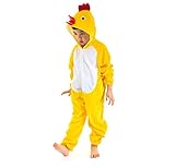 Kids Animal Jumpsuit Costume Romper Frog Mouse Rabbit Chicken Cartoon Pajamas 130cm